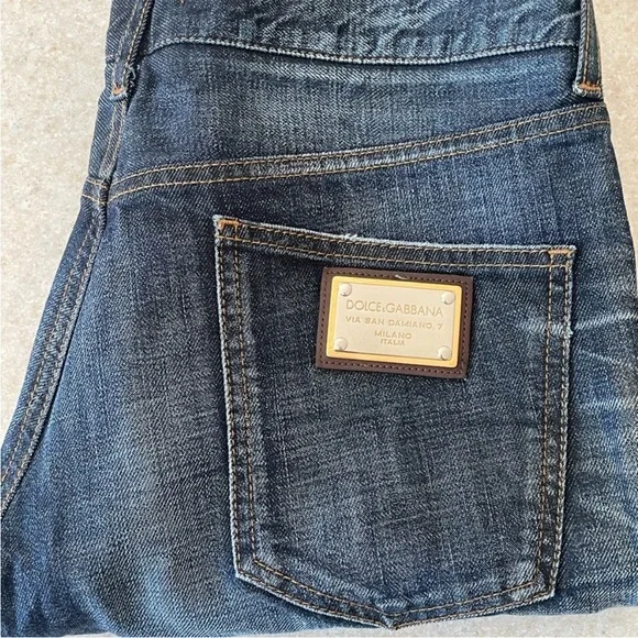 Dolce & Gabbana Women’s Dark Blue Slim Straight Jeans - Picture 6 of 6